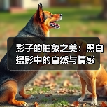 影子的抽象之美：黑白摄影中的自然与情感（图4）