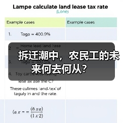 拆迁潮中,农民工的未来何去何从?(图4) 拆迁潮中,农民工的未来何去何从?(图4)
