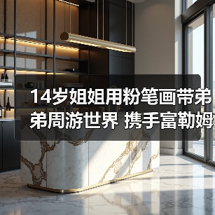 14岁姐姐用粉笔画带弟弟周游世界 携手富勒姆三脚架开启冒险（图2）
