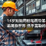 14岁姐姐用粉笔画带弟弟周游世界 携手富勒姆三脚架开启冒险（图3）
