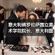 意大利佛罗伦萨国立美术学院院长、意大利国家美术学院联盟主席克劳迪奥·罗卡一行参观曾毅摄影艺术与文献展（图2）